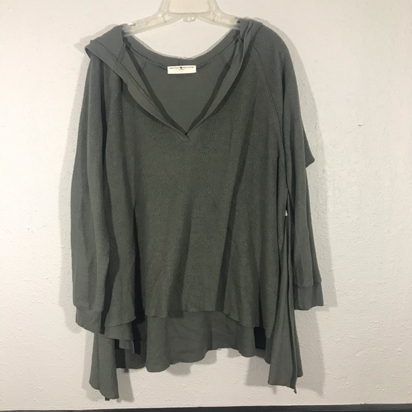 Project Social T Urban Outfitters V-Neck Loose Hem Hoodie size S - Picture 4 of 7